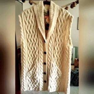 Aran Crafts fisherman's sweater Ireland L